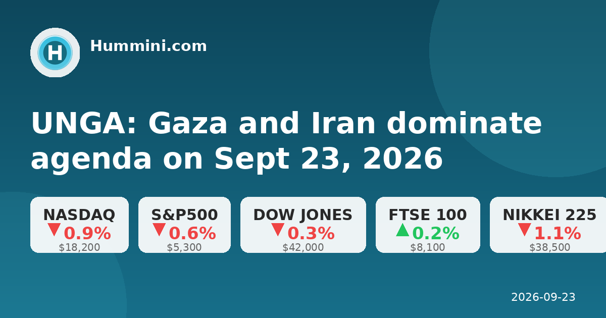 UNGA: Gaza and Iran dominate agenda on Sept 23, 2026