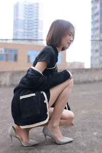 IESS Xiao Liu - Black Cheongsam and Nude Tights Cultural Fusion - image 71