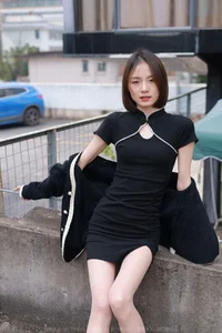 IESS Xiao Liu - Black Cheongsam and Nude Tights Cultural Fusion - image 15