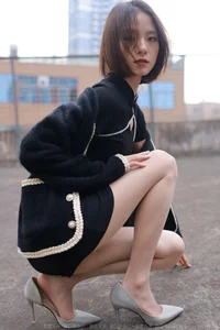 IESS Xiao Liu - Black Cheongsam and Nude Tights Cultural Fusion - image 63