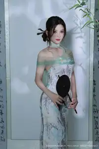 XiuRen No.10694 A Yi Sha: Captivating Oriental Elegance in a Stunning Dress - image 56