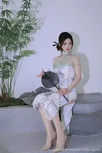 XiuRen No.10694 A Yi Sha: Captivating Oriental Elegance in a Stunning Dress - image 41