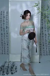 XiuRen No.10694 A Yi Sha: Captivating Oriental Elegance in a Stunning Dress - image 14