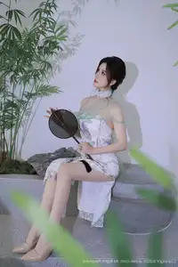 XiuRen No.10694 A Yi Sha: Captivating Oriental Elegance in a Stunning Dress - image 47