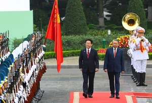 General Secretary and President To Lam Hosts Official Welcome Ceremony for South Korean President - image 11