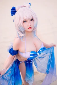 Stunning Sangonomiya Kokomi Bikini Cosplay by Potato Godzilla - image 3