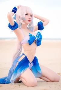 Stunning Sangonomiya Kokomi Bikini Cosplay by Potato Godzilla - image 8
