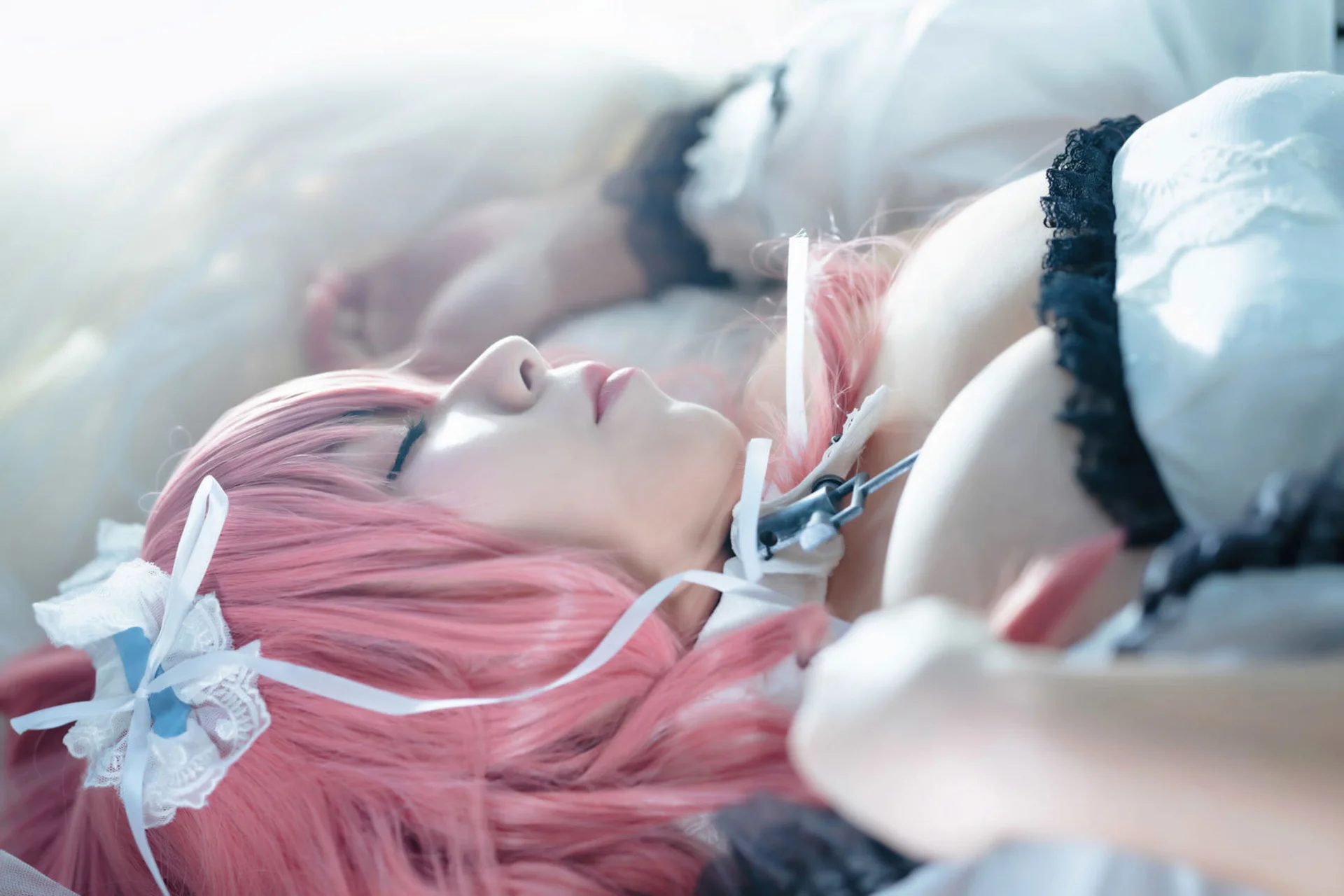 Stunning HMS Perseus Cosplay from Azur Lane - Beautiful Nurse Outfit and Aesthetic Anime Photography by No-Face Angel WY