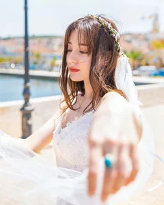 Santorini Dream: Dilraba Dilmurat’s Ethereal Bridal Shoot and the Art of Self-Love - image 11