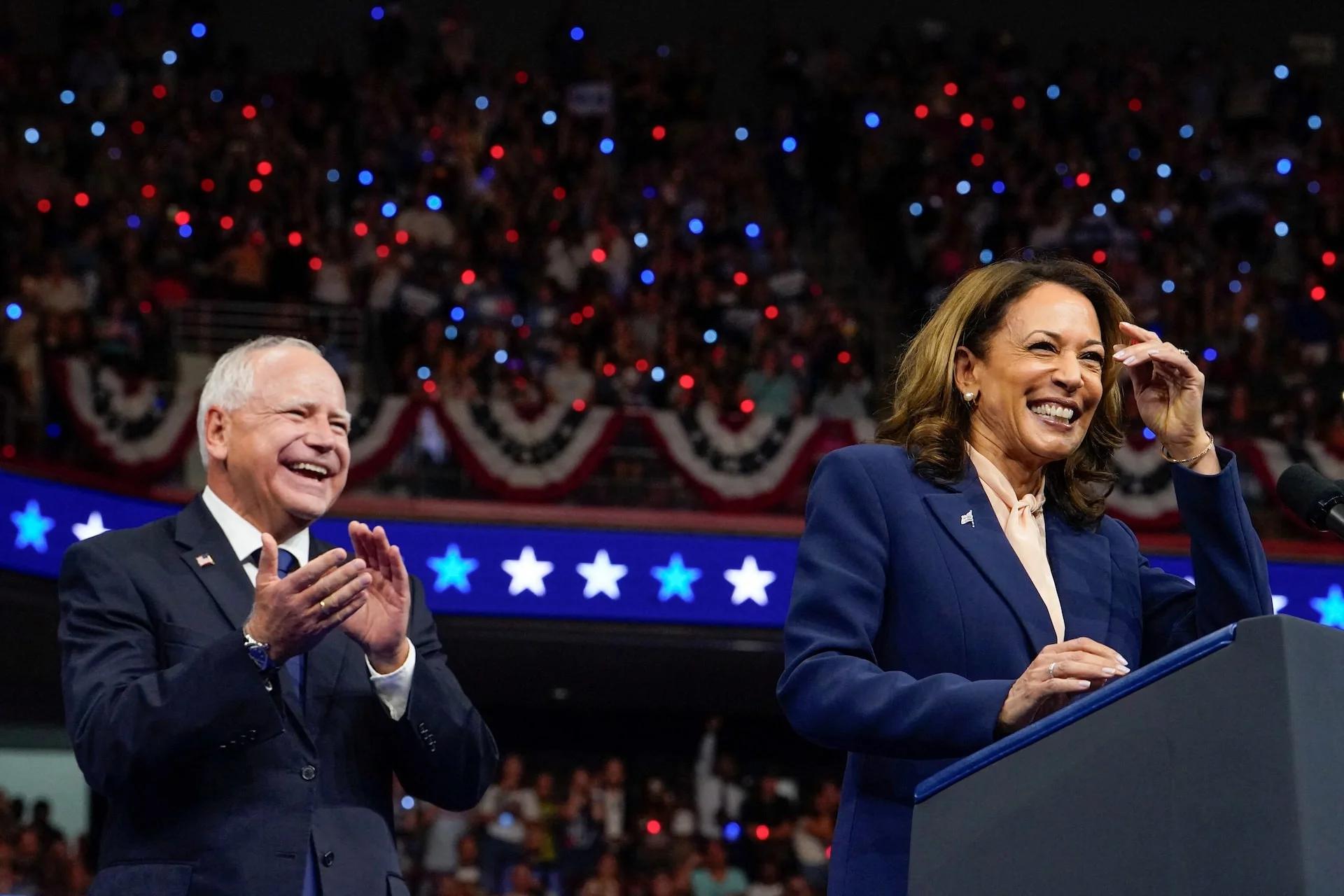 Iconic Moments: Kamala Harris and Tim Walz on the 2024 Campaign Trail