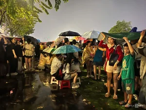 Crowds Brave the Rain for 30/4 Fireworks Display - image 1