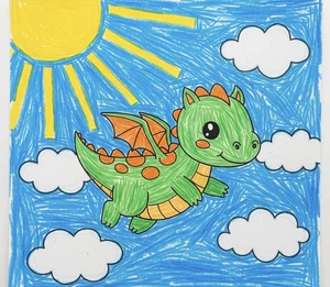 100+ Simple and Unique Dragon Drawing Ideas to Try Yourself - image 27