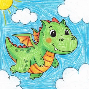 100+ Simple and Unique Dragon Drawing Ideas to Try Yourself - image 13