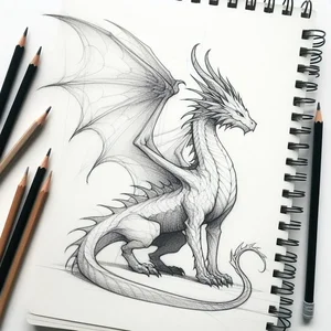 100+ Simple and Unique Dragon Drawing Ideas to Try Yourself - image 28
