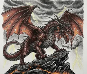 100+ Simple and Unique Dragon Drawing Ideas to Try Yourself - image 1