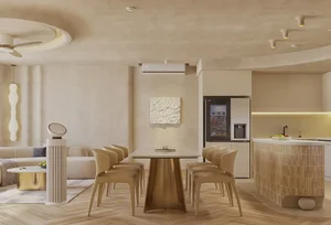 Elegant 111m2 Saigon Apartment Design: A Warm Beige Urban Retreat with Resort-Style Vibes - image 8