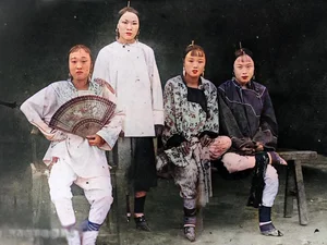 Rare Glimpses into History: The Captivating Beauty and Style of Qing Dynasty Courtesans in Vintage Photography - image 51