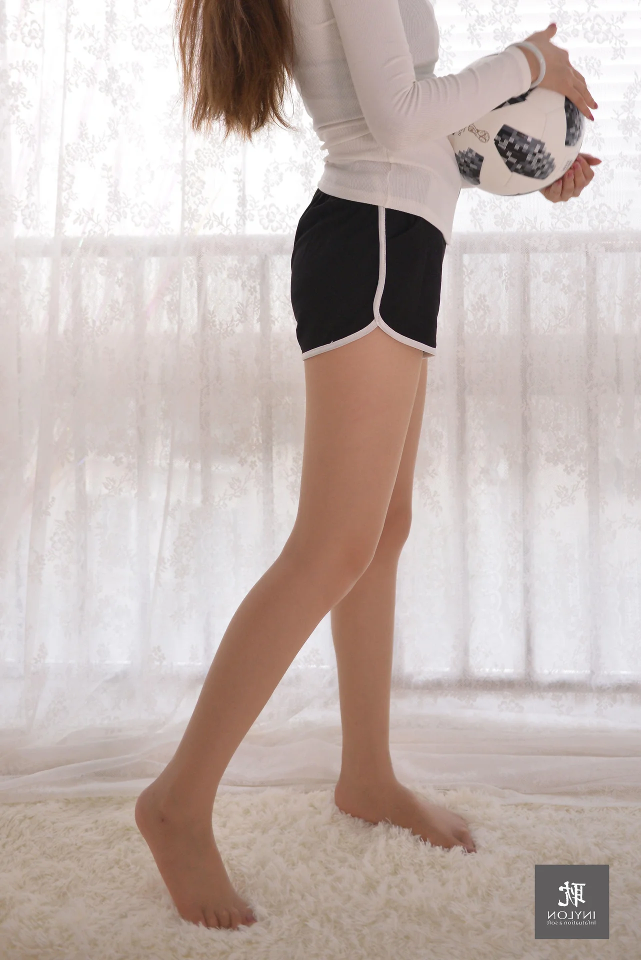 IESS Model Jiu Mei Features in Stunning Portrait Collection 235 Happy Playing Ball