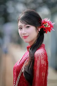 Graceful Red Ao Dai: A Timeless Blend of Vietnamese Tradition and Modernity. - image 7