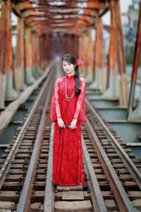 Graceful Red Ao Dai: A Timeless Blend of Vietnamese Tradition and Modernity. - image 6