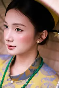 VGU No.183: Admire the Elegant Beauty of Vietnamese Women in Ao Dai and Conical Hat Amidst Nature - image 4
