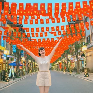 Vietnamese Star Kaity Nguyen Celebrates National Pride with Red Flag Photoshoot - image 5