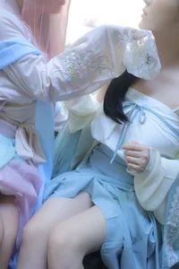 Elegant Traditional Chinese Hanfu Couple Photography Gallery - Doubanjiang Portrait Series - image 58