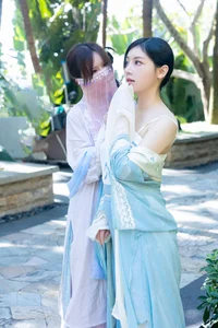 Elegant Traditional Chinese Hanfu Couple Photography Gallery - Doubanjiang Portrait Series - image 29