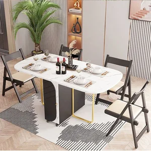 BA36 Smart Foldable Dining Table: Space-Saving Modern Home Design - image 6