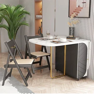BA36 Smart Foldable Dining Table: Space-Saving Modern Home Design - image 1