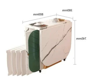 BA36 Smart Foldable Dining Table: Space-Saving Modern Home Design - image 7