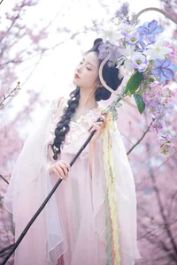 Ethereal Cherry Blossom Muse - YiTuYu Art Language Vol.8949 Tu Ya W - image 14