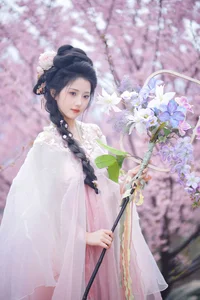Ethereal Cherry Blossom Muse - YiTuYu Art Language Vol.8949 Tu Ya W - image 4