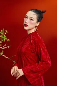 Hoang Oanh Radiates Elegance at 34 in Stunning Lunar New Year Spring Photoshoot - image 2