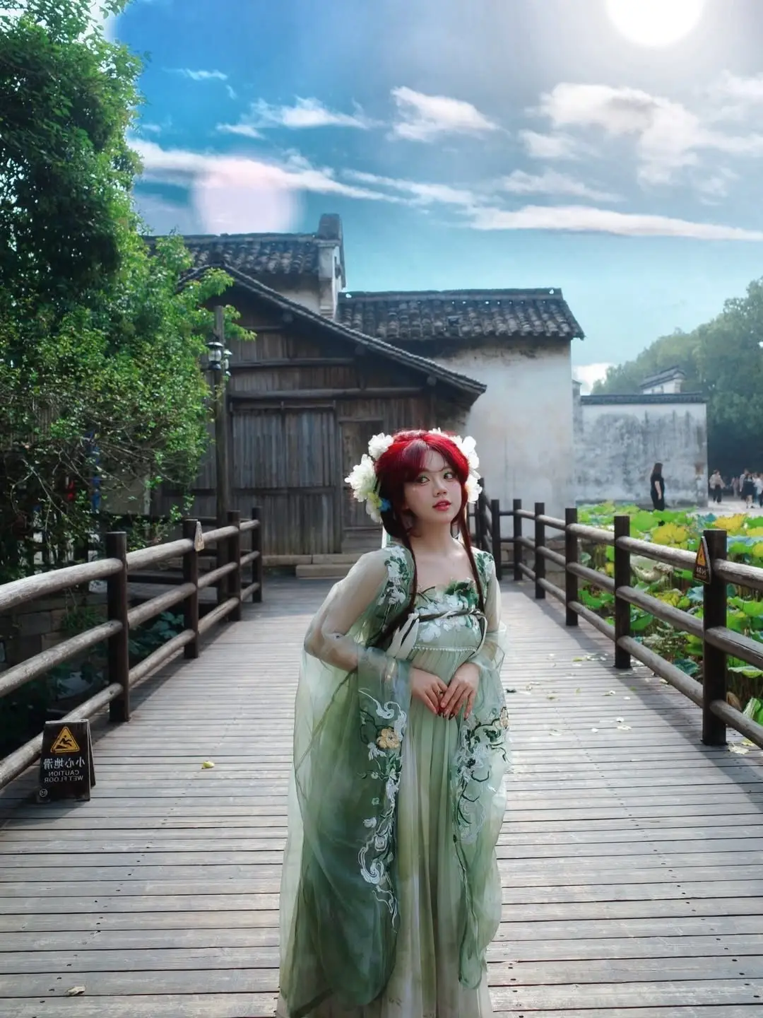 Bao Han Helia Transforms into a Fairy in Ancient Chinese Town: A Mesmerizing Hanfu Photoshoot