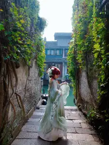 Bao Han Helia Transforms into a Fairy in Ancient Chinese Town: A Mesmerizing Hanfu Photoshoot - image 5