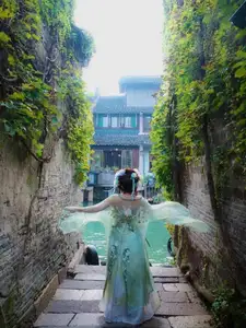Bao Han Helia Transforms into a Fairy in Ancient Chinese Town: A Mesmerizing Hanfu Photoshoot - image 0