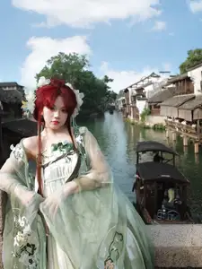 Bao Han Helia Transforms into a Fairy in Ancient Chinese Town: A Mesmerizing Hanfu Photoshoot - image 7
