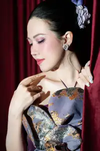 Radiant Actress in Elegant Stage Costume, Her Graceful Beauty Captivates Every Gaze on Stage. - image 8