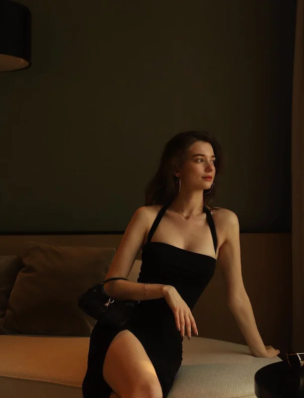 Stunning Mixed-Race Model Showcases Elegant Curves in Chic Bodysuit Fashion Gallery