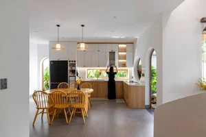 Stunning 170m² Da Nang Home: Terracotta Facade and Spiral Stairs - image 2