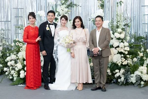 Chí Trung và bạn gái dự đám cưới diễn viên Ngọc Huyền - image 6