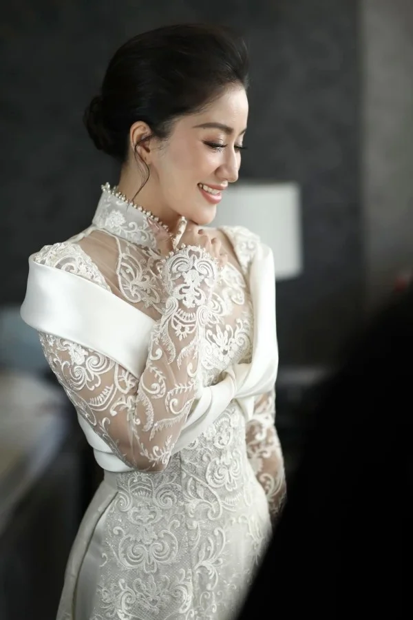 Bold Bridal Trends: Vietnamese Celebrities Shining in Sheer and Transparent Wedding Dresses