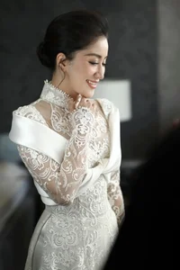 Bold Bridal Trends: Vietnamese Celebrities Shining in Sheer and Transparent Wedding Dresses - image 0