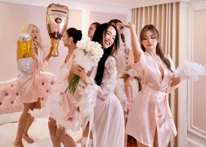 Bold Bridal Trends: Vietnamese Celebrities Shining in Sheer and Transparent Wedding Dresses - image 7