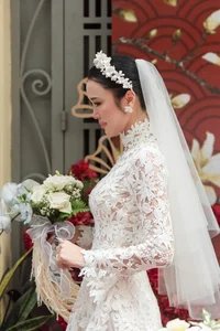 Bold Bridal Trends: Vietnamese Celebrities Shining in Sheer and Transparent Wedding Dresses - image 10