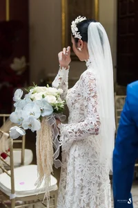 Bold Bridal Trends: Vietnamese Celebrities Shining in Sheer and Transparent Wedding Dresses - image 9