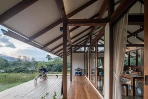 Sustainable Living in Chiang Mai: A Single-Story Retreat Crafted from Recycled Wood and Natural Elements - image 12
