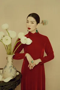 Vietnamese Beauties Celebrate Spring in Traditional Ao Dai Fashion - image 8