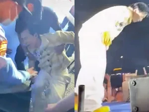 Memorable Stage Falls of Vietnamese Celebrities: Anh Thu's Live TV Slip - image 2